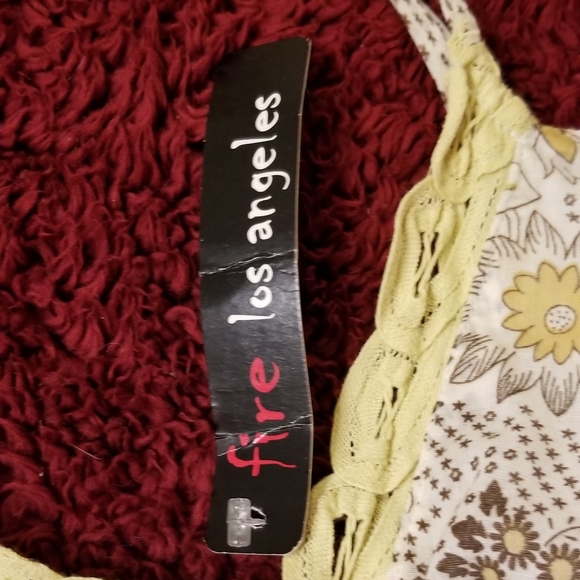 Fire Los Angeles Boho Spaghetti Strap Dress New with Tag - Picture 6 of 16